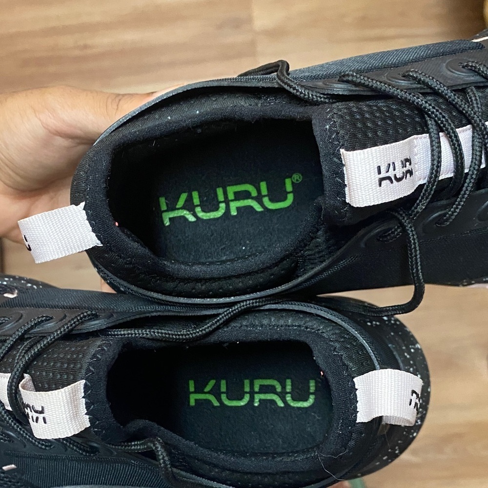 KURU Atom Jet Black-Misty Lilac Women’s Running Sneakers 10.5 Medium - Picture 16 of 17